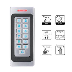 Keypad logam tahan air 13.56mhz keamanan mandiri sistem kontrol akses kunci pintu pembaca kartu RFID jarak dekat - Product Image 3