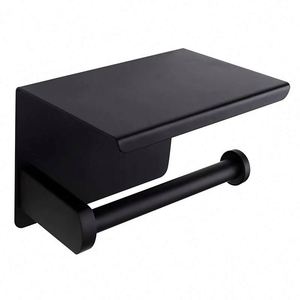 Porte-rouleau de papier toilette en acier inoxydable auto-adhésif, moderne, écologique et à prix abordable pour hôtels - Product Image 4