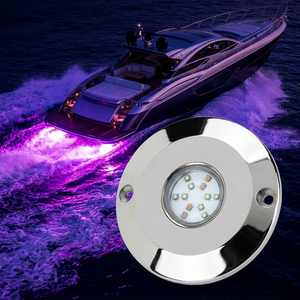 Lampes LED sous-marines WEIKEN en acier inoxydable 316L, étanches IP68, pour bateaux, yachts, quais - Product Image 1