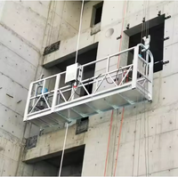 Nacelle suspendue ZLP800 de 7,5 m de long en acier et alliage d'aluminium pour l'installation de murs rideaux