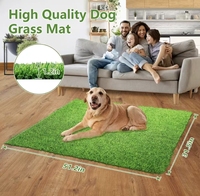 Gazon Artificiel Écologique Inodore pour Animaux, Tapis Haute Densité Anti-Usure, Pelouse Facile à Nettoyer pour Balcon et Zone de Repos des Animaux