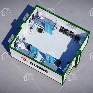 Unidad médica prefabricada totalmente equipada, contenedor de acero móvil pequeño extensible, clínica para el cuidado de la salud para uso en hospitales domésticos - Product Image 2