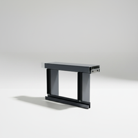 RG123 Garde-corps moderne d'extérieur en verre trempé à cadre invisible en alliage d'aluminium pour escaliers de bâtiment, balcons et rampes de plancher