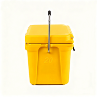 Glacière isotherme portable et réutilisable de 20 litres, étanche, en PE rotomoulé, écologique, pour aliments et boissons, conservation de la fraîcheur jusqu'à 5 jours