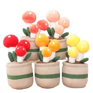 Kawaii Cute Succulent Potted Art Toy Stuffed Cactus Plant Flower Pot Pillow Room Decor