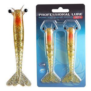 Palmer 9.5cm/6g 11.5cm/10g 2pcs/bag PVC Soft <strong>Shrimp</strong> <strong>Lure</strong> Vivid Appearance Artificia <strong>Shrimp</strong> Soft Fishing <strong>Lure</strong> Bait - Product Image 3