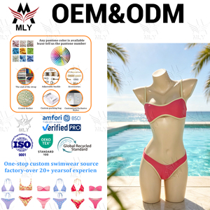 Vente en gros <span class=keywords><strong>de</strong></span> maillots <span class=keywords><strong>de</strong></span> <span class=keywords><strong>bain</strong></span> personnalisés pour femmes Bandeau <span class=keywords><strong>Mini</strong></span> Bikinis Sexy Women Custom Print Micro Bikini Swimwear Models - Product Image 1