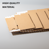 Boîte en carton ondulé recyclable avec impression couleur personnalisée, logo, fermeture éclair, pour cadeaux, cosmétiques, emballage e-commerce, boîte kraft pour les achats