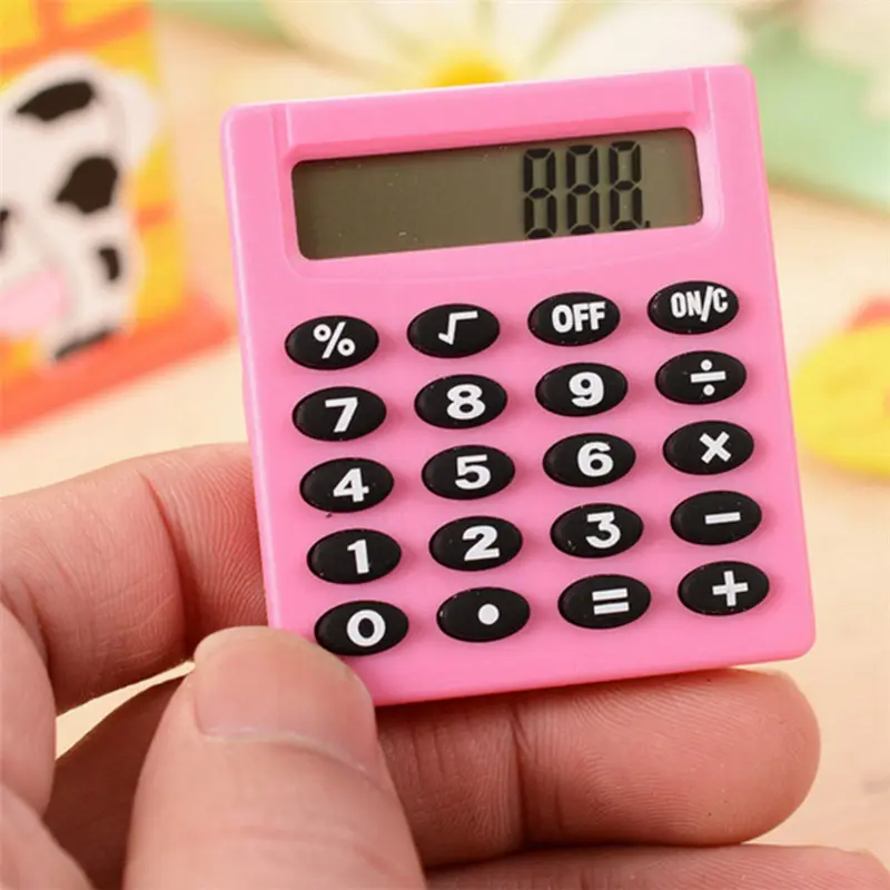 China Factory Price Mini Calculator Carry Extras School & Office Handheld Pocket Type Electronics Creative Calculator