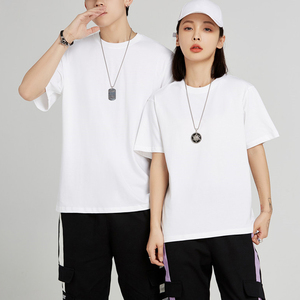 Di alta qualità Unisex copertura della pompa a tracolla t-shirt manica corta Logo personalizzato ampia sfumata Oversize 250G <span class=keywords><strong>felpa</strong></span> - Product Image 2