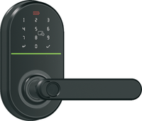 Serrure de porte intelligente biométrique par empreinte digitale Auvinx, WiFi, mot de passe, sans clé, carte IC, serrure de porte d'appartement, serrure de porte numérique Tuya BLE TTlock