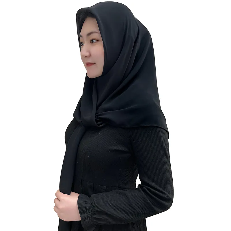 soft premium heavy malaysian korean plain pearl large tudung chiffon women bawal sarong shawl hijab scarf