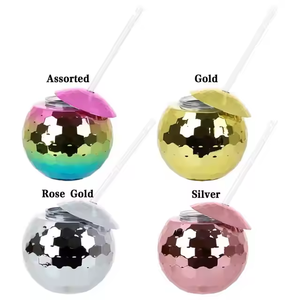 Gobelet <span class=keywords><strong>Disco</strong></span> Ball de 20 OZ avec couvercle et paille – Tasse à boisson fantaisie personnalisable pour fête – Gobelet <span class=keywords><strong>Disco</strong></span> Ball en plastique - Product Image 5
