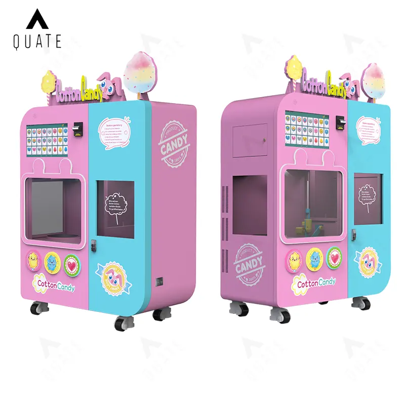 Automatic cotton candy vending machine full automatic cotton candy machine