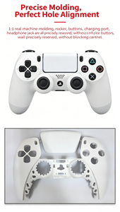 Carcasas de Repuesto para Control de <span class=keywords><strong>PS5</strong></span> Sublimables, 2 Estilos de Carcasas en Blanco Compatibles con Impresión Personalizada con tus Propias Imágenes - Product Image 2