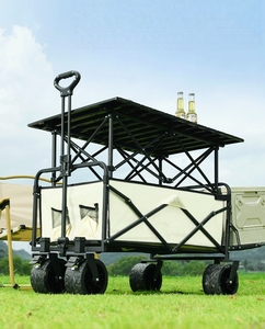 Bán Hot tất cả các địa hình ngoài trời Vườn đa chức năng Gấp Cắm Trại giỏ hàng công suất cao xách tay bãi biển Xe đẩy giỏ hàng bãi biển <span class=keywords><strong>Wagon</strong></span> - Product Image 6