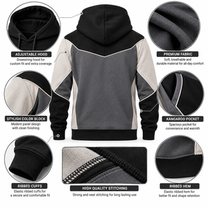 Sweat-shirts pour hommes personnalisés avec logo imprimé ou uni, en vente en ligne à bas prix, nouvelle collection de vêtements pour hommes, sweat-shirt oversize. - Product Image 6