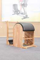 Baril d'escalade Pilates professionnel réglable en bois de caoutchouc pour l'entraînement de la force et de la flexibilité à domicile ou en studio