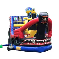 खुश हॉप inflatable कूद महल के लिए बच्चों, समुद्री डाकू जहाज inflatable कूद उछालभरी महल