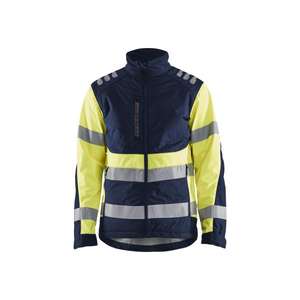 BLAKLADER - 449725138933XS Chaqueta Softshell de alta visibilidad Azul marino/Amarillo-EAN 7330509793053 ROPA DE TRABAJO DE 2017 - Product Image 1