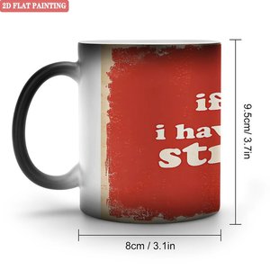 Heat Sensitive Mug Frosted Black 11oz <b>Ceramic</b> Sublimation Blank <b>Cup</b> - Product Image 1