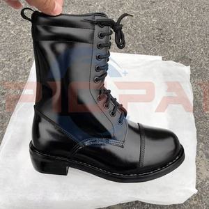 <span class=keywords><strong>Goodyear</strong></span> Bottes de parade en cuir noir Welted pour hommes British Ammo BDF Drill - Product Image 2