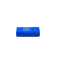 Boîte en fer blanc personnalisable avec logo et couleur, 43x20x91 mm, rectangulaire, recyclable, fabriquée avec des matériaux recyclés, pour cigarettes et usage artisanal