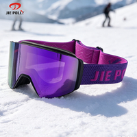 Lunettes de ski OTG personnalisées avec logo OEM, verres magnétiques de luxe pour l'extérieur, photochromiques, pour snowboard,
