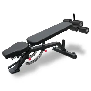 Banc de gymnastique réglable multifonctionnel Équipement d'exercice Entraînement Fitness Incline Press Noir OEM Nouveau produit Bodybuilding