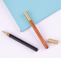Stylo en bois neutre de qualité supérieure, personnalisable avec logo, largeur d'écriture de 0,5 mm, utilisé pour les bureaux et les écoles.