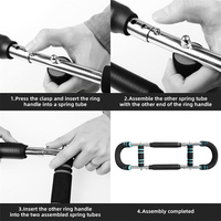 Portable Power Workout Bar Bras Poitrine Exerciseur Fitness Arm Twister Trainer