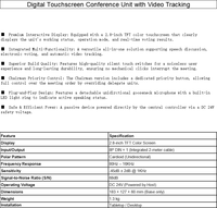 Système de conférence numérique professionnel Gooermi avec suivi vidéo HD et unités de vote à écran tactile - Série DX-6500