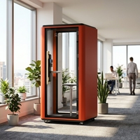 Cabine de travail modulaire, durable, moderne, écologique, insonorisée, mobile, pour réunions, études, bureau, studio extérieur