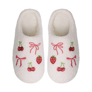 Nouvelles pantoufles douillettes pour homme et femme, avec motifs de fruits de dessin animé adorables, dessus en peluche d'<span class=keywords><strong>hiver</strong></span>, antidérapantes, à anneau d'orteil, semelle épaisse et chaude - Product Image 5