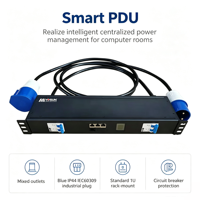 PDU Inteligente con Monitoreo Remoto de Energía de 19 Pulgadas 1U de Fábrica Ningbo, PDU SNMP Inteligente y PDU IP Conmutado