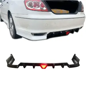 Auto Bodykit Voor 2005-2009 Toyota Mark X Abs Plastic Toyota Reiz Achter Lip Diffuser Met Led