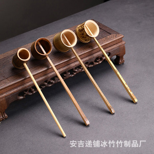 Bamboo Water Ladle Long Handle Tea Ceremony <b>Spoon</b> Oriental Style <b>Coffee</b> Tea Tools - Product Image 1