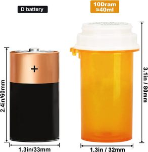 30 Dram Child-Resistant Cap <b>Empty</b> <b>Plastic</b> Medicine Pill <b>Bottle</b> - Product Image 2