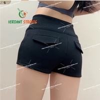 Shorts de sport personnalisés Verdant Strokes avec ceinture, polyester/coton, séchage rapide, shorts boxer pour femmes
