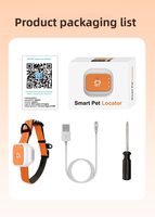 Traceur GPS multifonctionnel anti-perte pour animaux de compagnie, localisateur d'animaux à très longue autonomie compatible avec Android et iOS