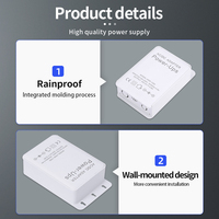 Mini UPS pour routeur Wi-Fi 12V 2A 1200-2000mAh 24W, alimentation de secours, batterie externe, boîtier de rechange pour routeur Wi-Fi, modem, caméra de vidéosurveillance domestique