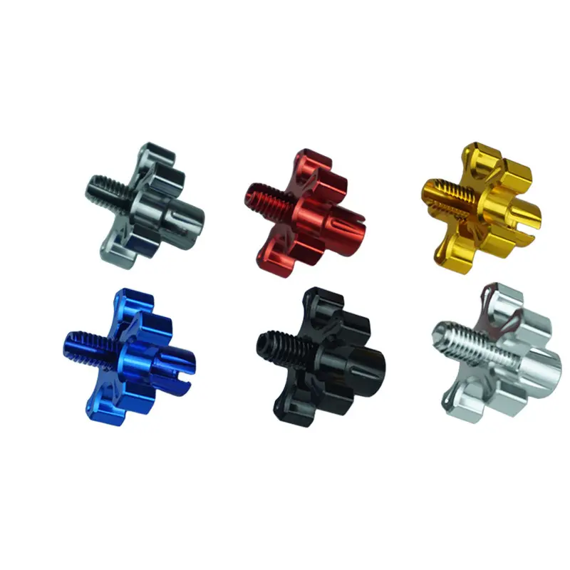 6 Motorcycle Aluminum Brake Clutch Cable Wire Adjuster Screw