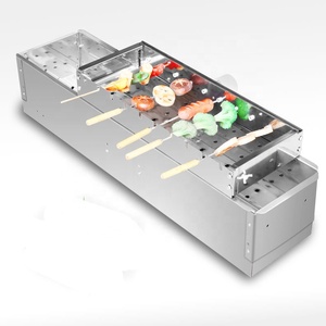Barbecue grill Barbecue charbon de bois fumeur de Barbecue machine rotative à brochettes suspendues automatiques