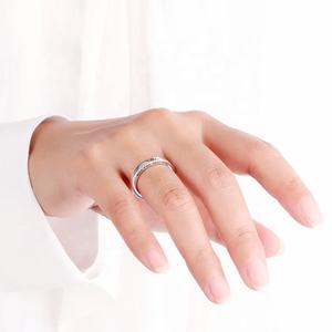 Güneş sabah, ay gece, ve sonsuza, güneş ve ay söz harfler çift yüzük nişan için - Product Image 6