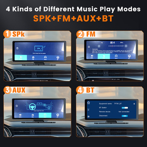 Écran de navigation portable Android Auto sans fil 4K 10,26 pouces avec caméra double enregistreuse avant et arrière rotative Carplay ZC10C - Product Image 5