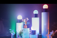 Equipo de DJ, Mini Focos LED Impermeables de 6x18w, Alimentados por Batería, Control Remoto DMX Inalámbrico, IP65, Luz de Escenario con Bola Redonda