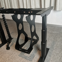 Stainless Steel Lift Table Accessories Computer Host Racks Engine Bracket Tower Case CPU Holder for Height Adjustable Desk