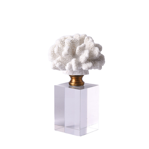 Décoration d'intérieur mobile en résine blanche <span class=keywords><strong>corail</strong></span> Art Déco moderne pour hôtel et mariage - Product Image 5