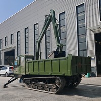 Carretilla Eléctrica de Jardín de Cuatro Ruedas con Motor Pequeño, Mini Dumper Eléctrico de Pesca By250 con Batería, 300 kg