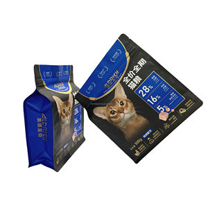 כיס תחתון שטוח להתאמה אישית pouch reseealable 1 ק "ג 5 ק" ג 10 ק "ג 15 ק" ג 20 ק "ג שקיות פ לארוז מזון לחיות מחמד - Product Image 6